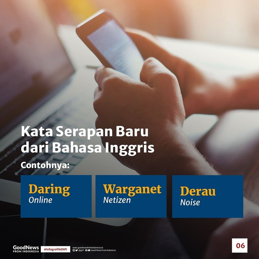 Tahukah Kamu? Terdapat Beberapa Jenis Kata Serapan Indonesia dari Bahasa Inggris
