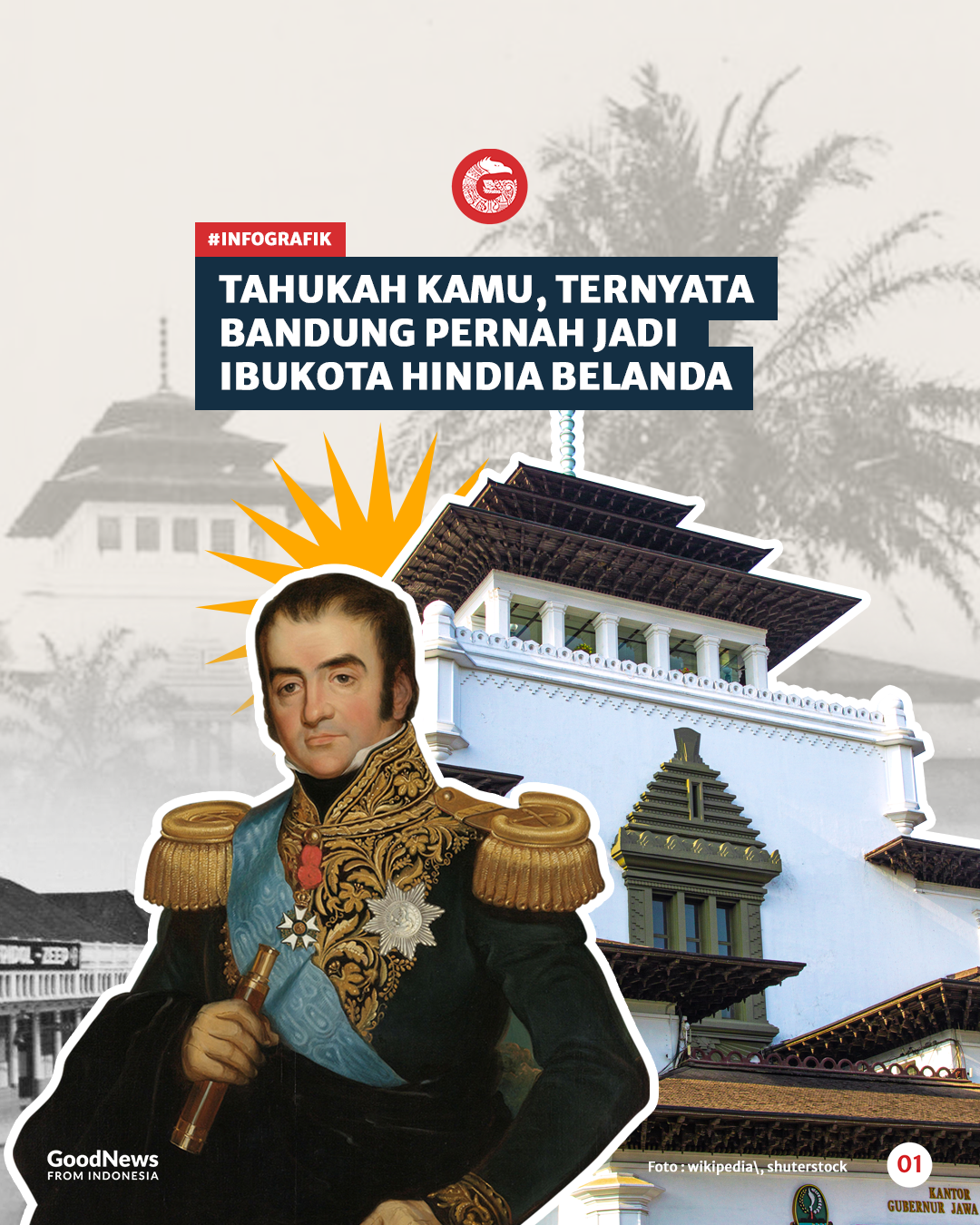 Tahukah Kamu, Ternyata Bandung Pernah Jadi Ibukota Hindia Belanda