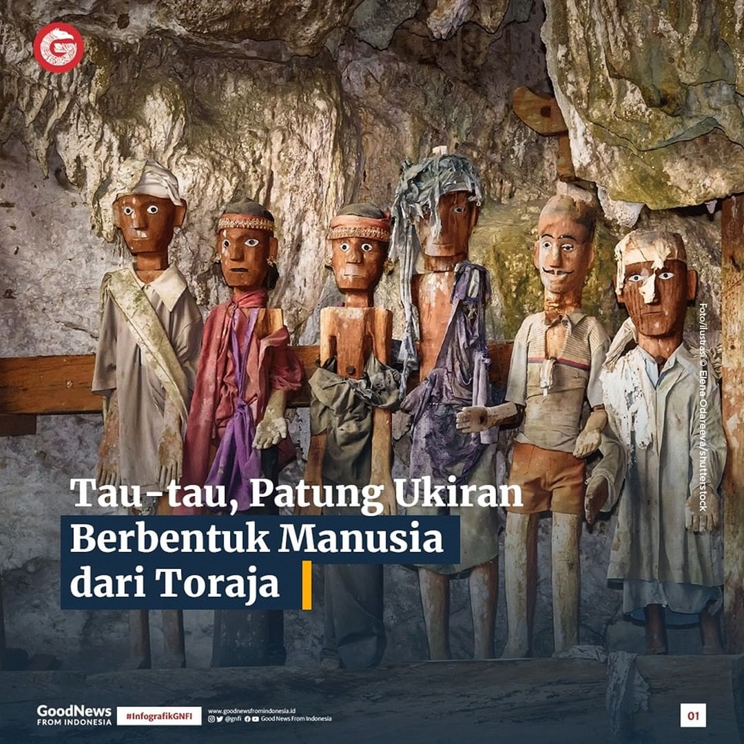Tau-tau, Patung Ukiran Berbentuk Manusia dari Toraja