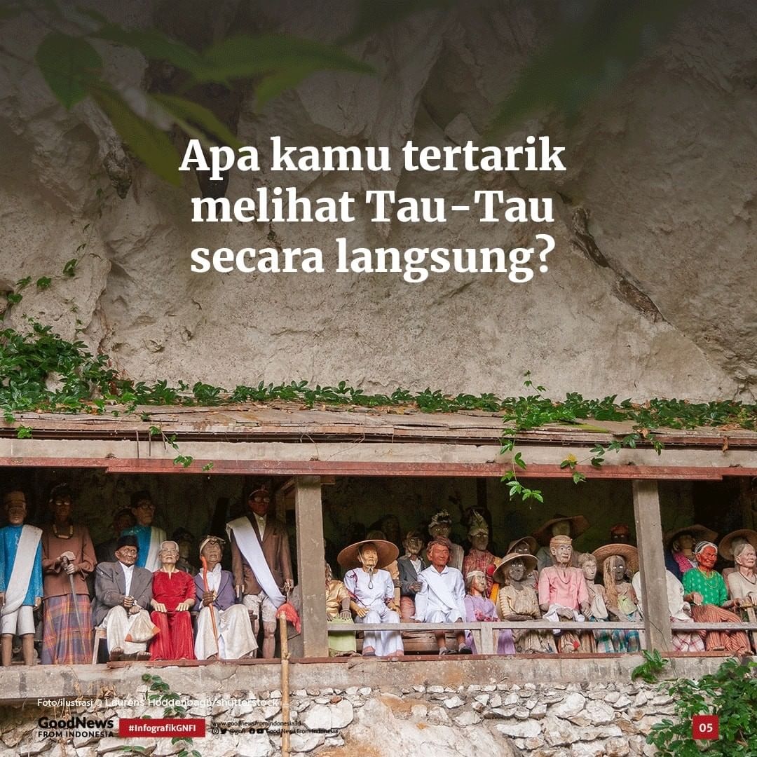 Tau-tau, Patung Ukiran Berbentuk Manusia dari Toraja