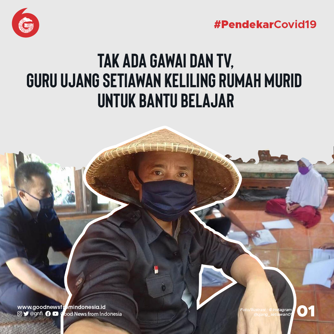 Ujang Setiawan, Guru yang Keliling Rumah Murid untuk Bantu Belajar
