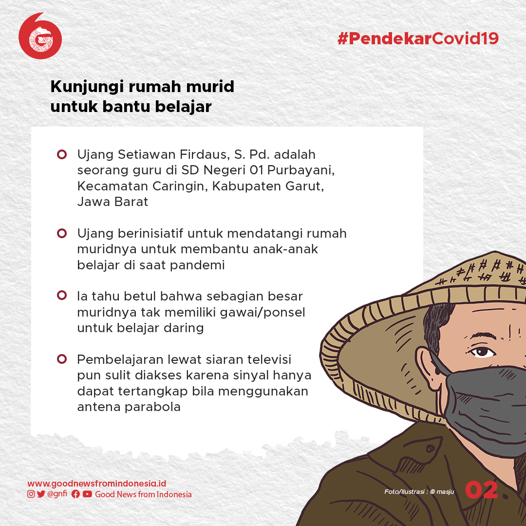 Ujang Setiawan, Guru yang Keliling Rumah Murid untuk Bantu Belajar