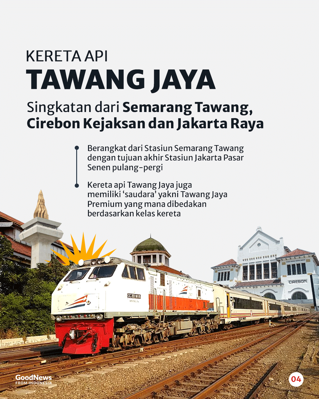 Unik! Singkatan Nama Kota Bisa Jadi Nama Kereta Api