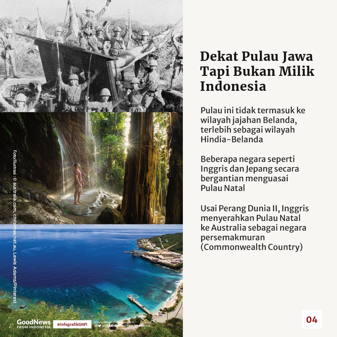 Uniknya Pulau Natal, Dekat dengan Indonesia Tapi Milik Australia