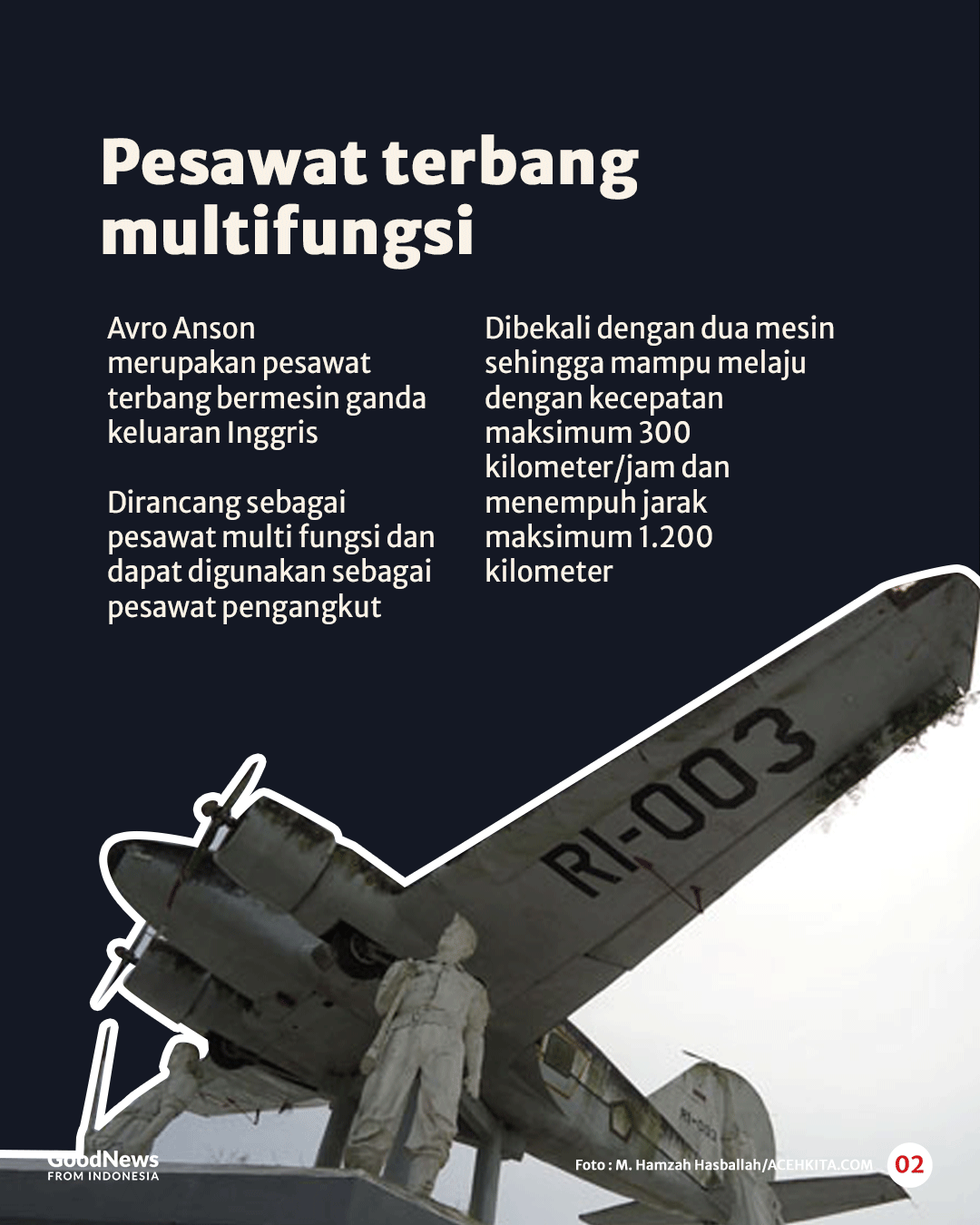 Kisah Avro Anson: Ketika Ibu-Ibu Minang Patungan Beli Pesawat Terbang Pertama Indonesia
