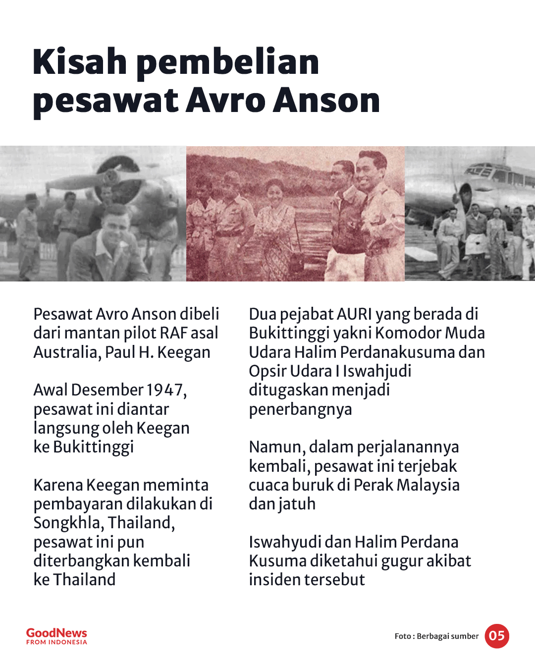 Kisah Avro Anson: Ketika Ibu-Ibu Minang Patungan Beli Pesawat Terbang Pertama Indonesia
