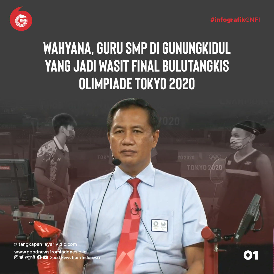 Wahyana, Guru SMP Asal Gunungkidul Masuk Jajaran Wasit Bulu Tangkis Terbaik di Olimpiade Tokyo 2020