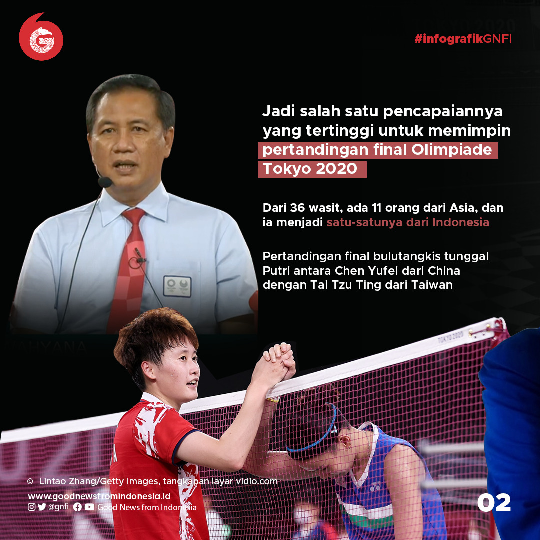 Wahyana, Guru SMP Asal Gunungkidul Masuk Jajaran Wasit Bulu Tangkis Terbaik di Olimpiade Tokyo 2020