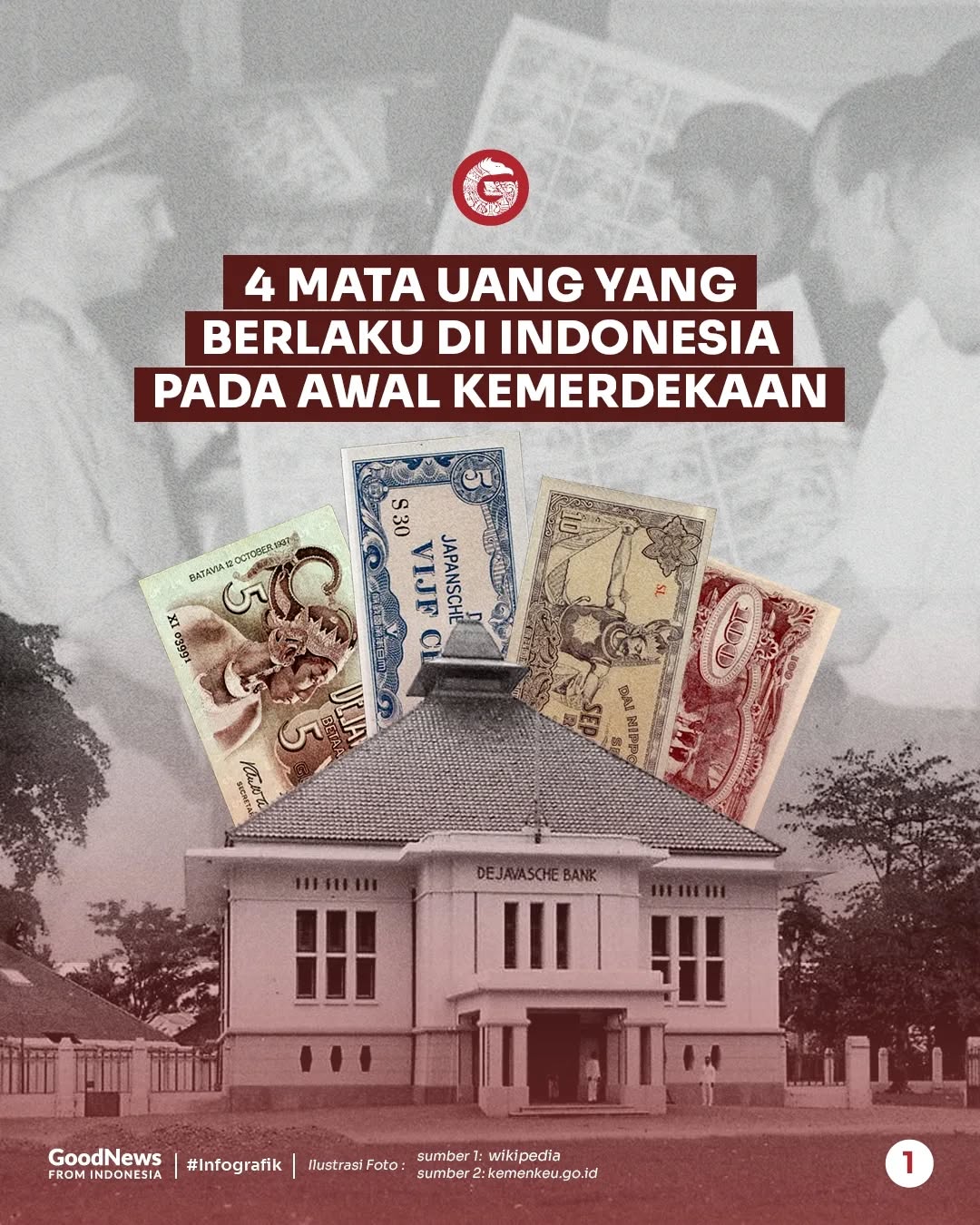 Indonesia Pernah Punya 4 Mata Uang pada Awal Kemerdekaan, Apa Saja?