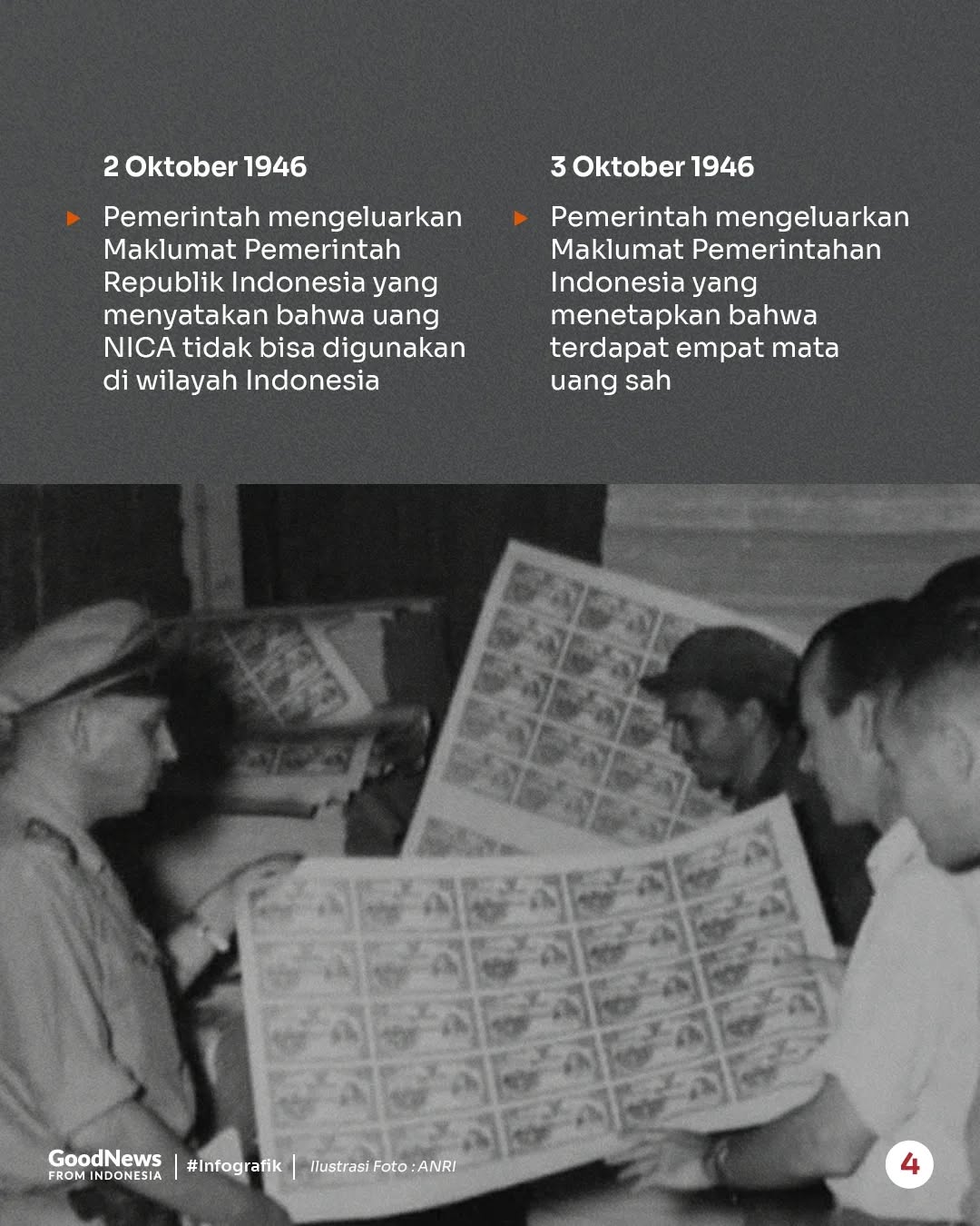 Indonesia Pernah Punya 4 Mata Uang pada Awal Kemerdekaan, Apa Saja?