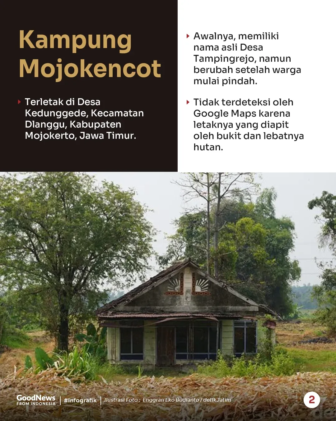 Kampung Mojokencot, Desa Tersepi di Indonesia