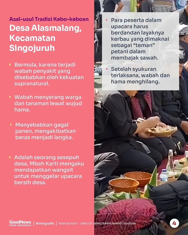 Kebo-keboan, Upacara Adat Masyarakat Banyuwangi yang Sarat Nilai Spiritual