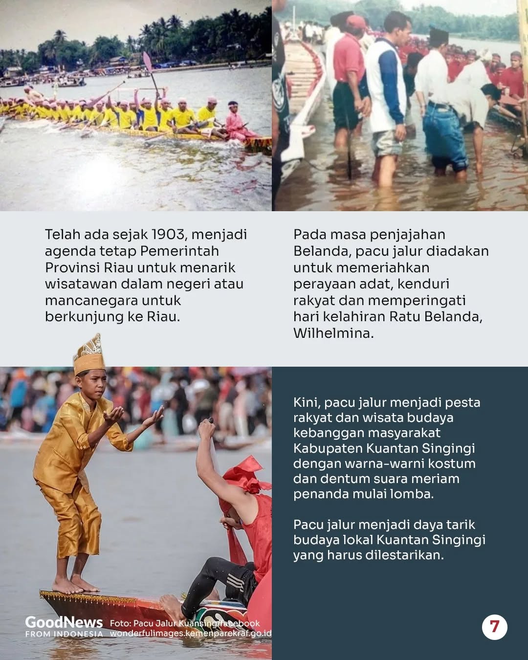 Kisah Pacu Jalur: Dulunya Jadi Alat Angkut Hasil Bumi dan Manusia