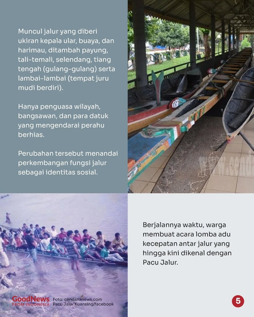 Kisah Pacu Jalur: Dulunya Jadi Alat Angkut Hasil Bumi dan Manusia