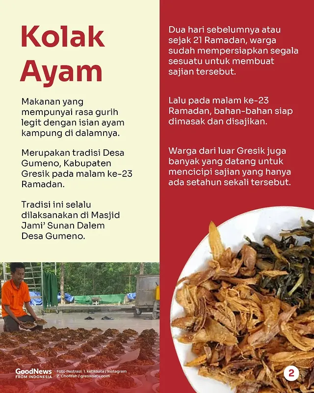 Kolak Ayam, Makanan dari Gresik yang Cuma Ada Setahun Sekali