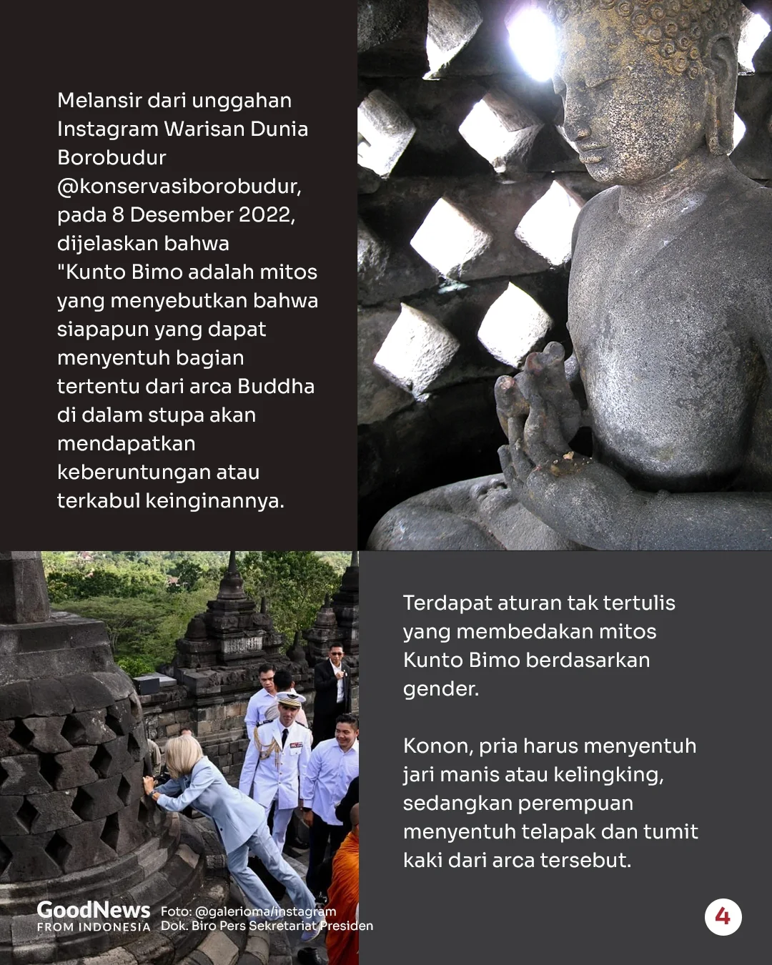 Kunto Bimo, Mitos Candi Borobudur yang Dipercaya Membawa Keberuntungan