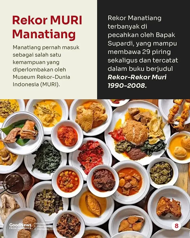 Manatiang Piriang, Cara Penyajian Makanan Nan Unik Ala Minangkabau