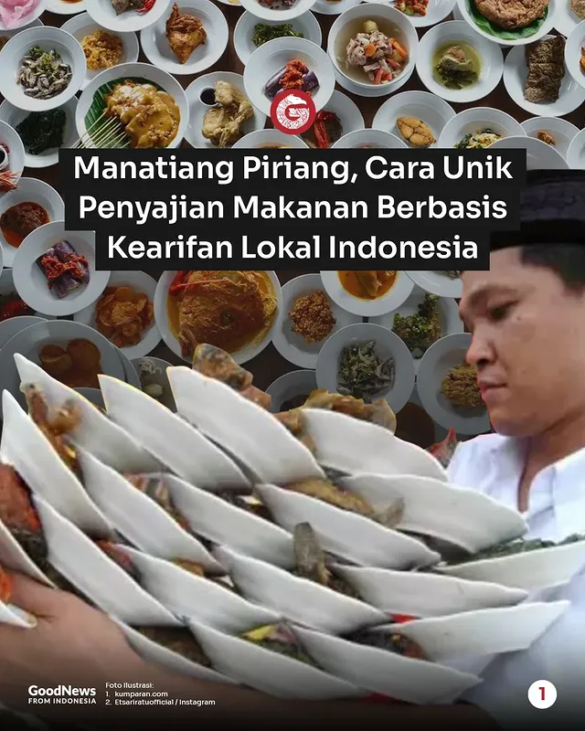 Manatiang Piriang, Cara Penyajian Makanan Nan Unik Ala Minangkabau