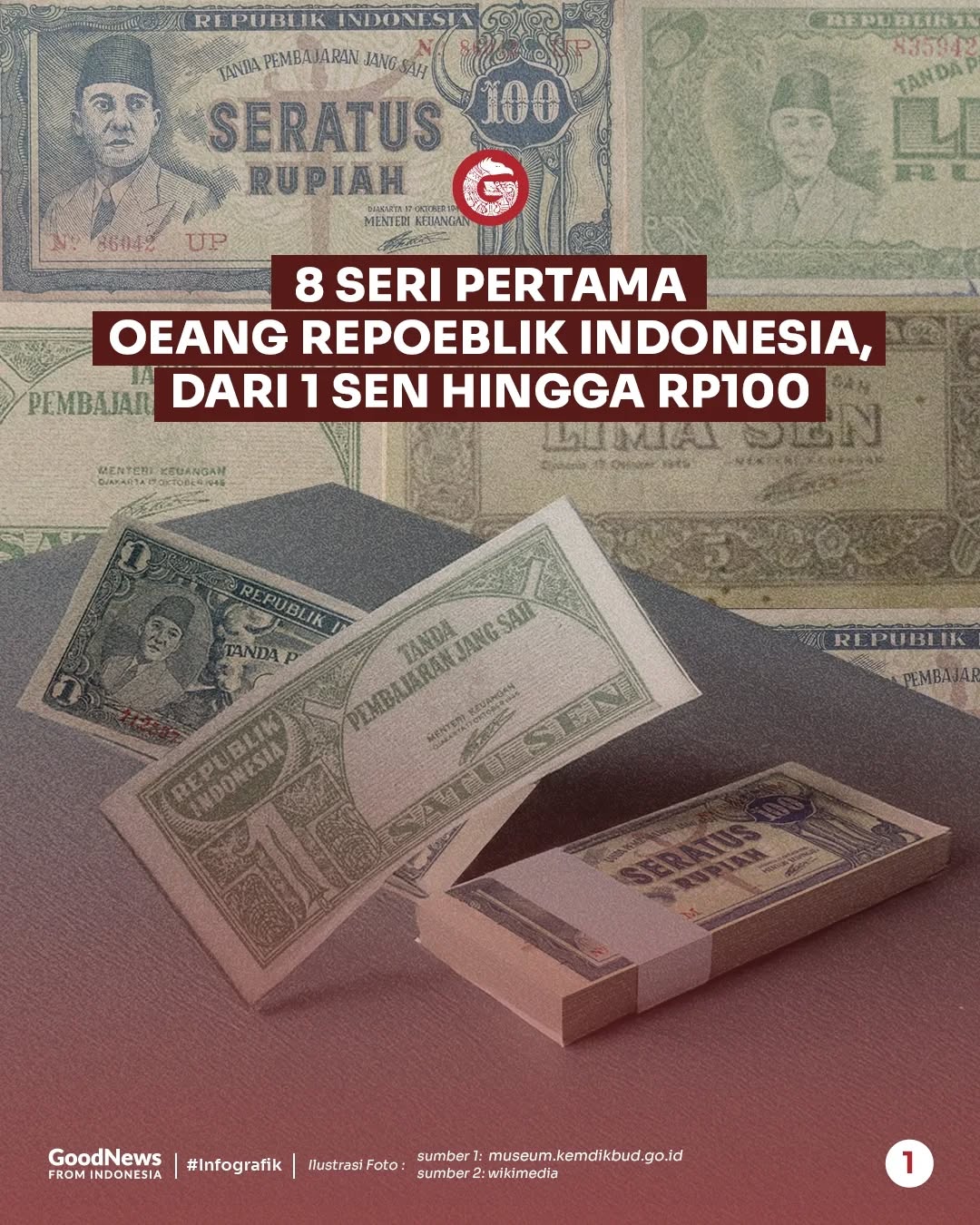Melihat 8 Seri Pertama Oeang Republik Indonesia
