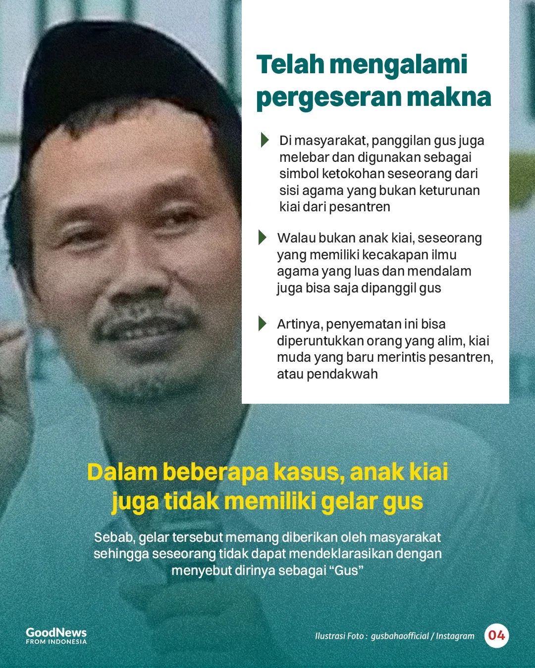 Memahami Lebih Dalam Gelar “Gus” dalam Masyarakat Islam yang Identik dengan Pesantren