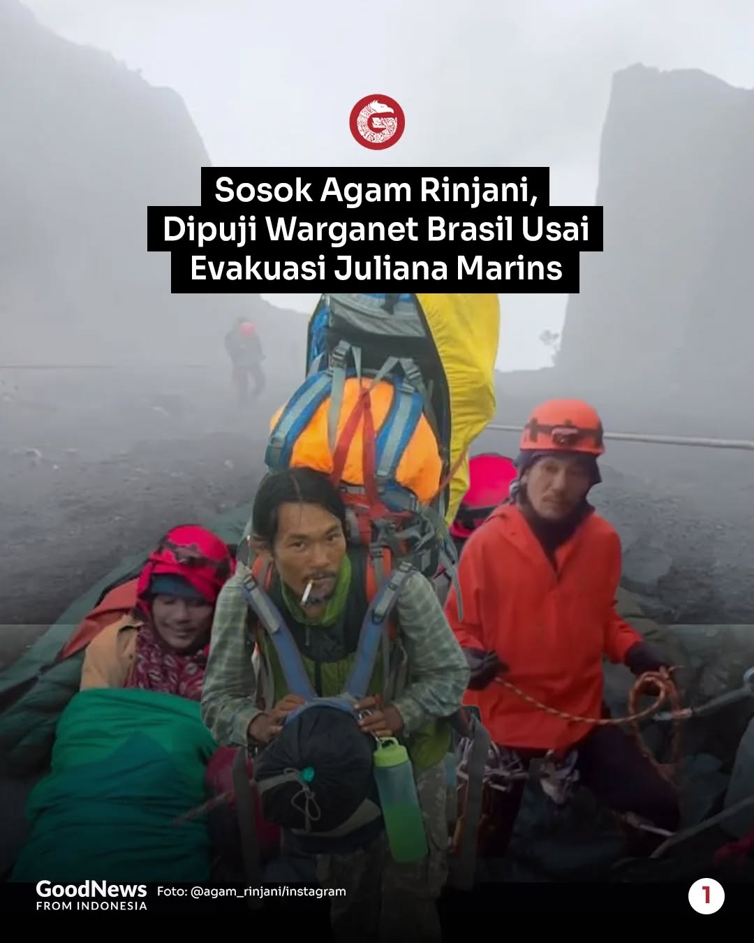 Mengenal Siapa Agam Rinjani yang Dipuji Warganet Brasil Usai Evakuasi Juliana Marins
