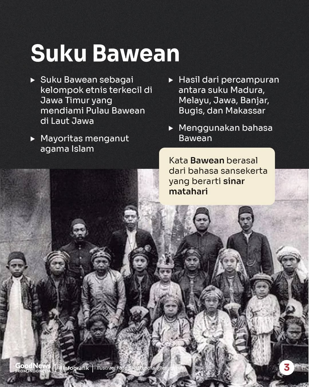 Mengenal Suku Bawean, Suku Terkecil di Jawa Timur