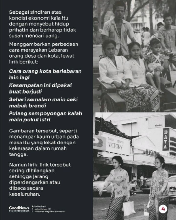 Mengungkap Fakta Lagu "Hari Lebaran": Ternyata Berisi Sindiran kepada Penguasa!