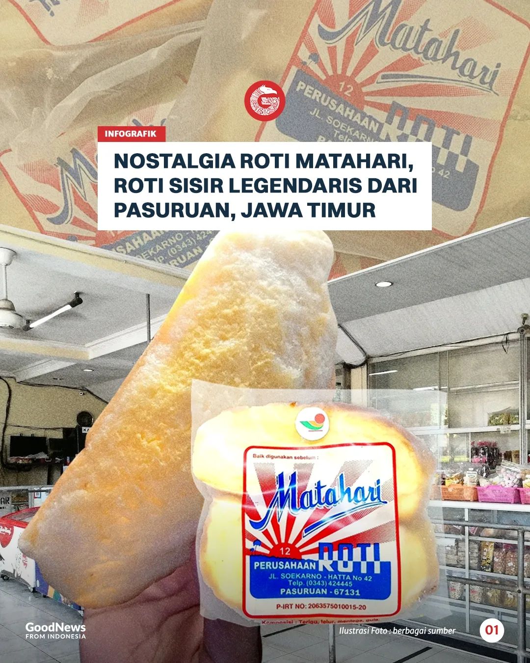 Nostalgia Roti Matahari, Roti Sisir Legendaris dari Pasuruan, Jawa Timur