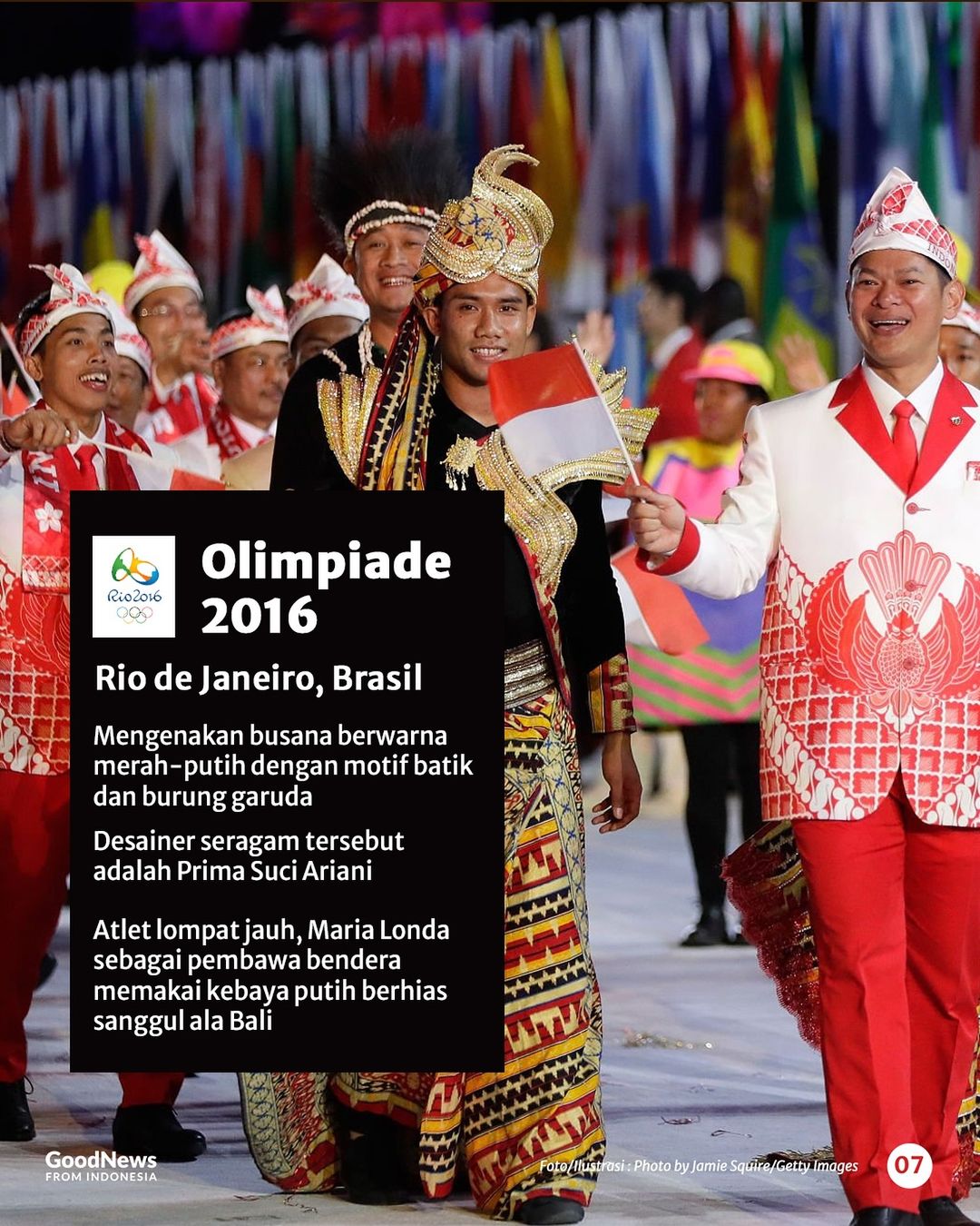 Seragam Indonesia di Upacara Pembukaan Olimpiade dari Masa ke Masa