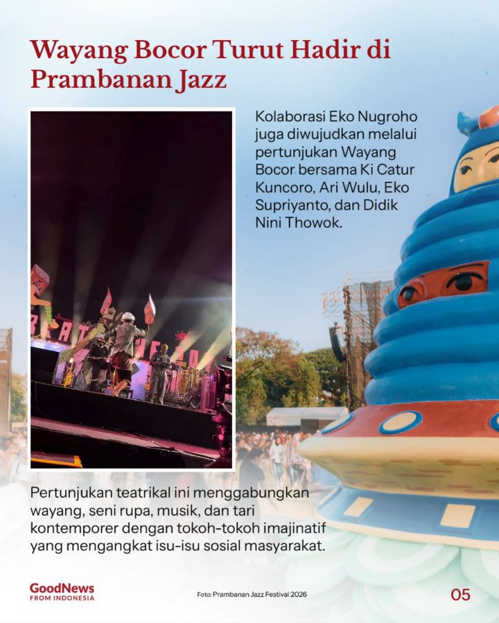 Siapa Seniman Indonesia di Balik Wajah Baru Prambanan Jazz 2026?