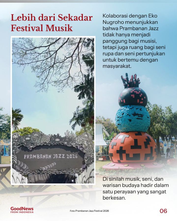 Siapa Seniman Indonesia di Balik Wajah Baru Prambanan Jazz 2026?