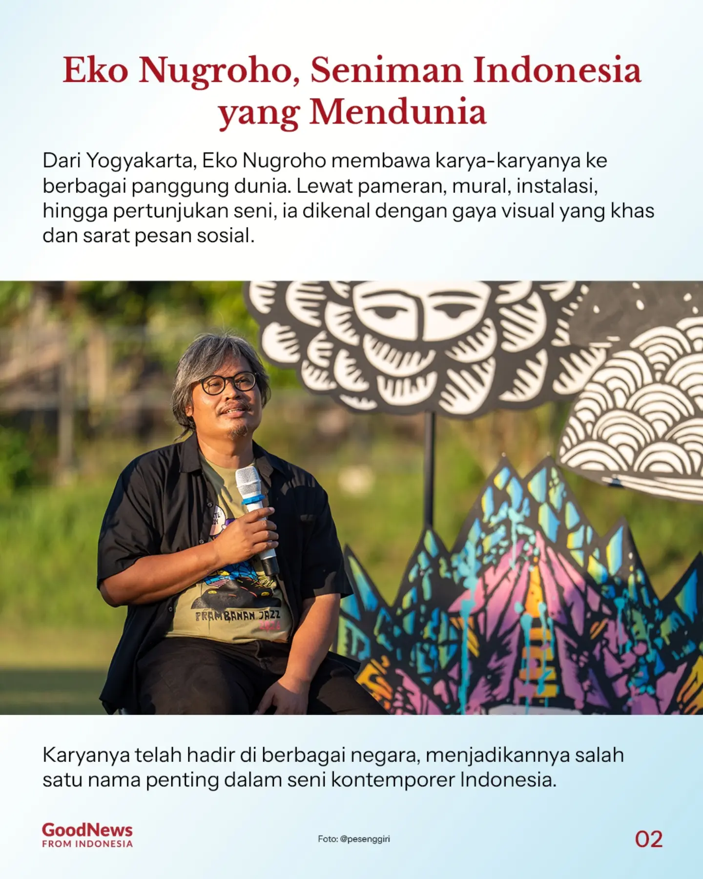 Siapa Seniman Indonesia di Balik Wajah Baru Prambanan Jazz 2026?