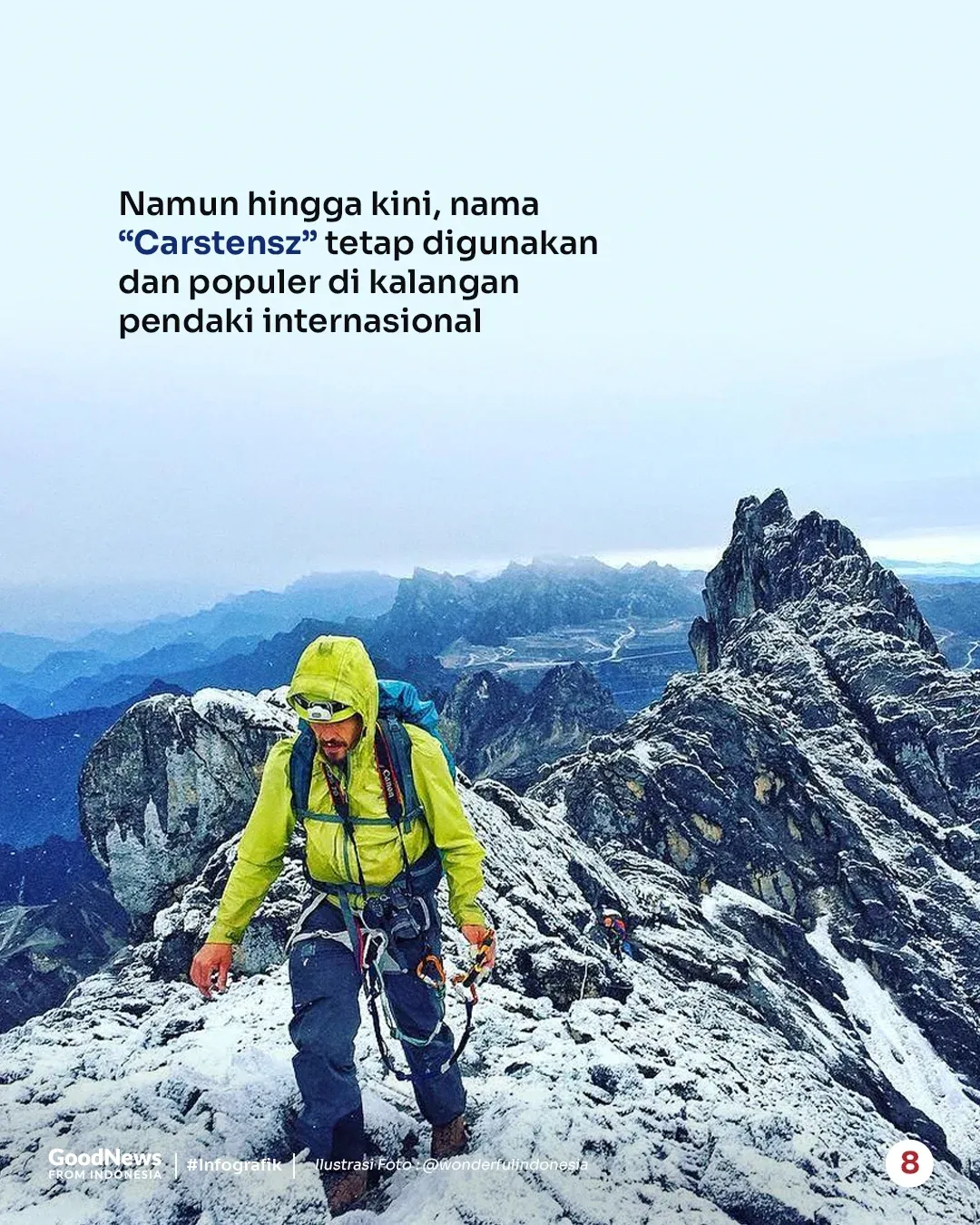 Ssjarah Nama Carstensz di Puncak Jaya