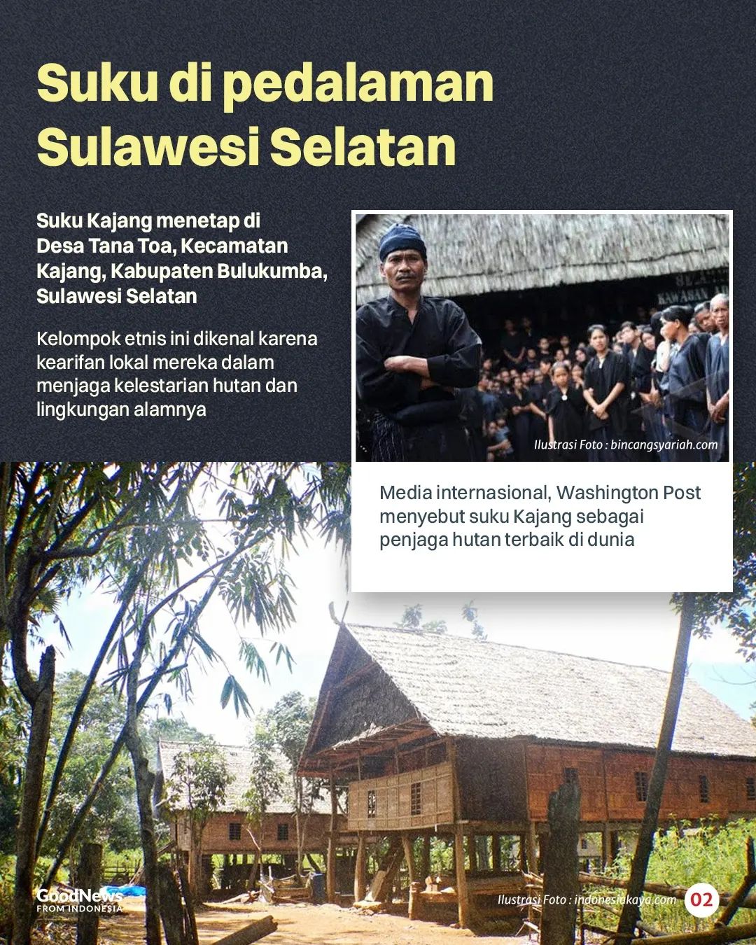 Suku Kajang, Penjaga Hutan Terbaik Dunia dari Sulawesi Selatan