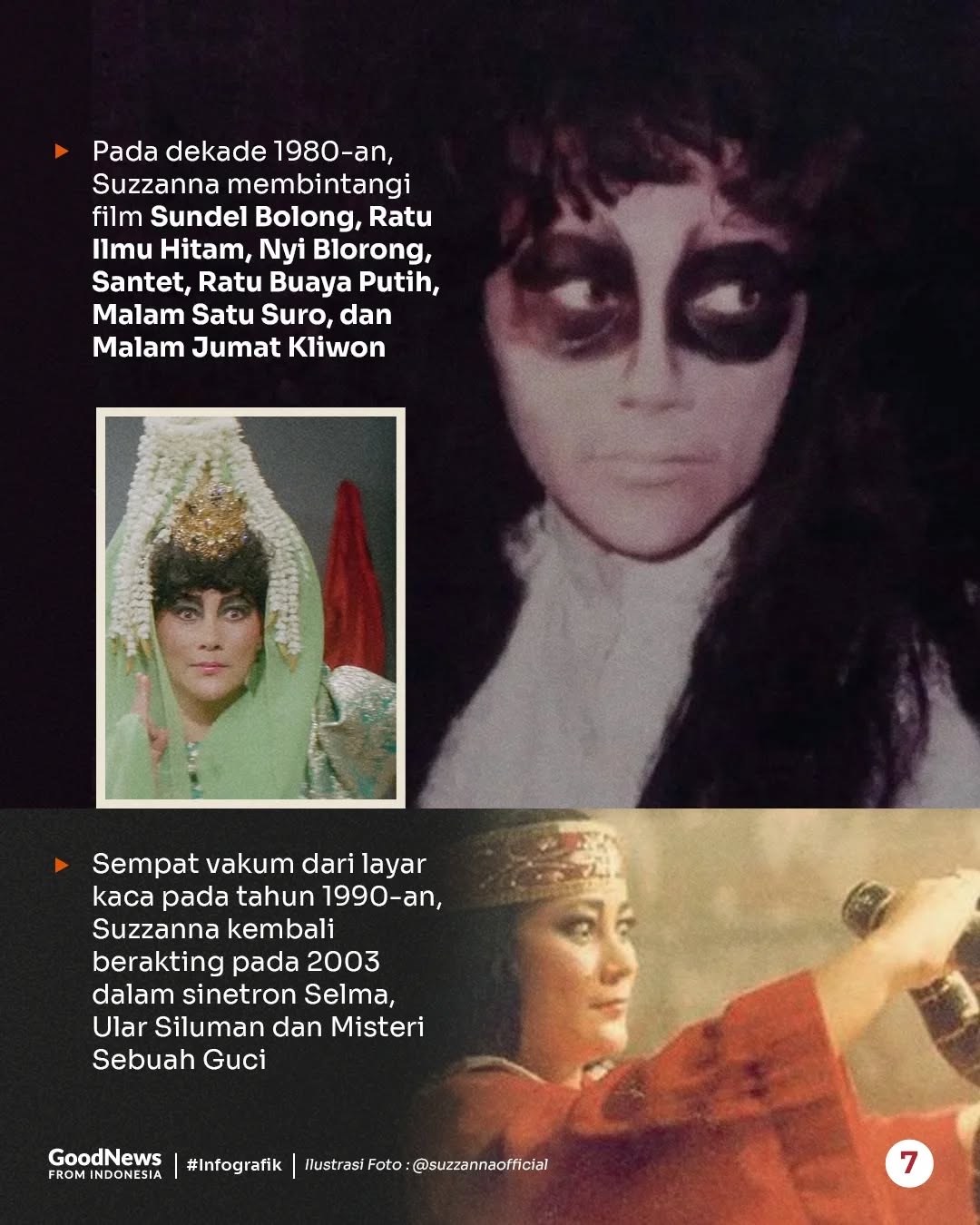 Suzzanna, Ratu Film Horor Indonesia