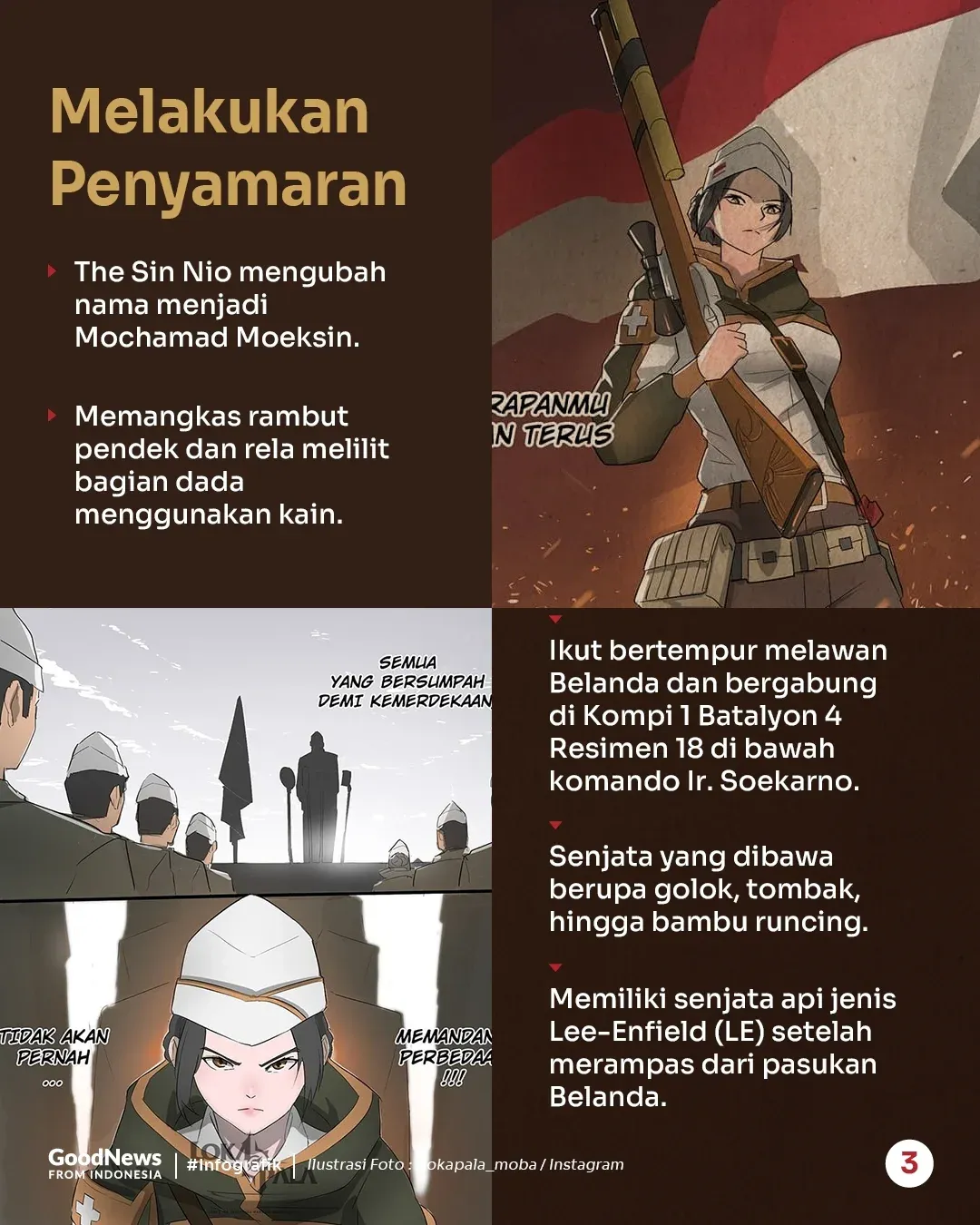 The Sin Nio, Mulan Versi Indonesia yang Berjuang Melawan Belanda