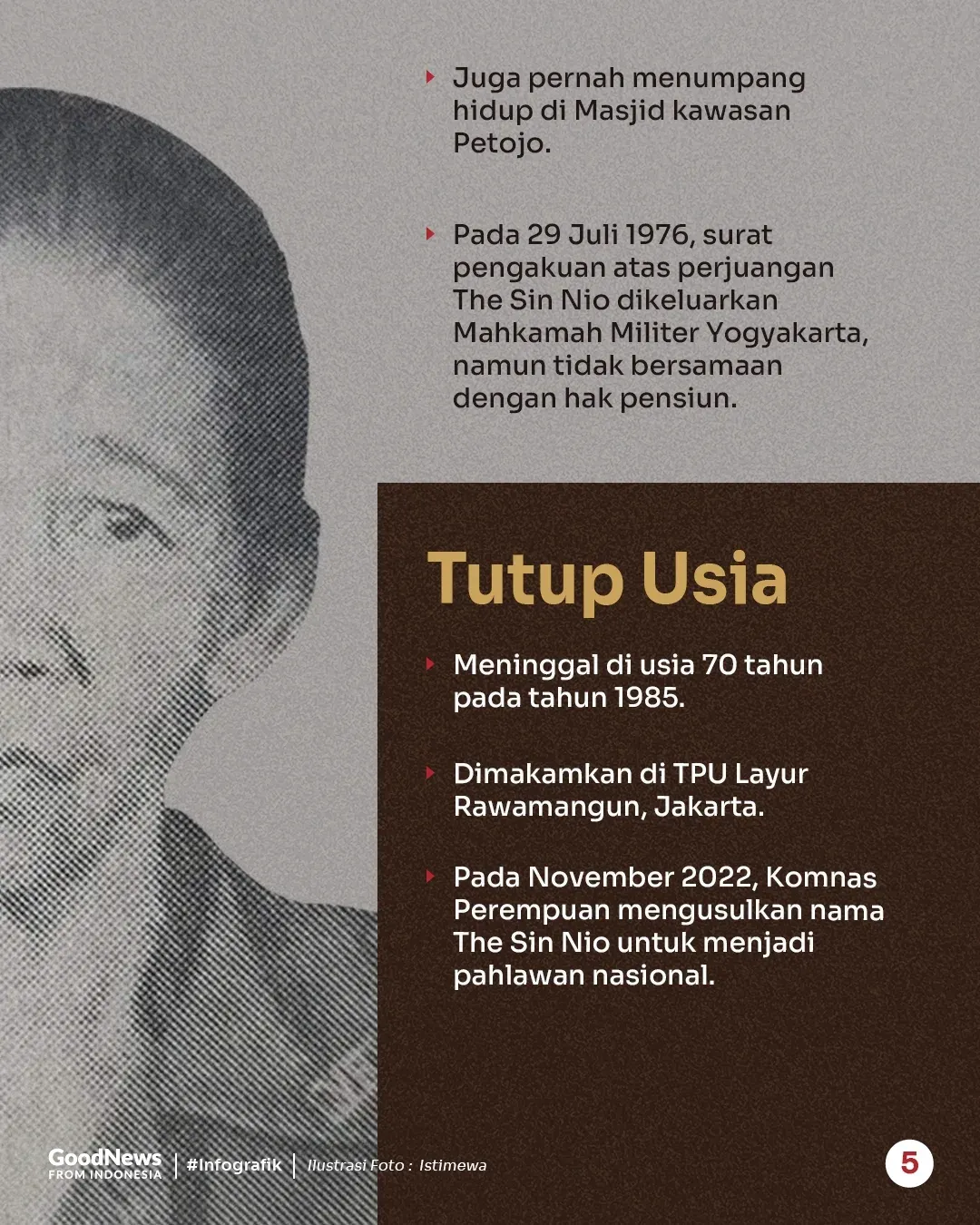 The Sin Nio, Mulan Versi Indonesia yang Berjuang Melawan Belanda