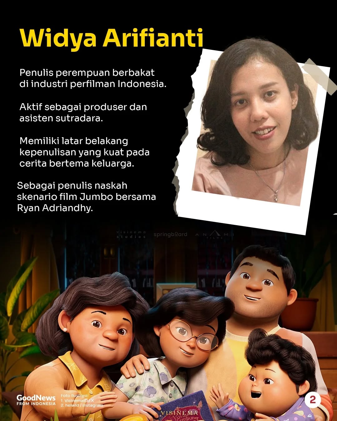 Widya Arifianti, Sang Penulis Naskah Film Jumbo