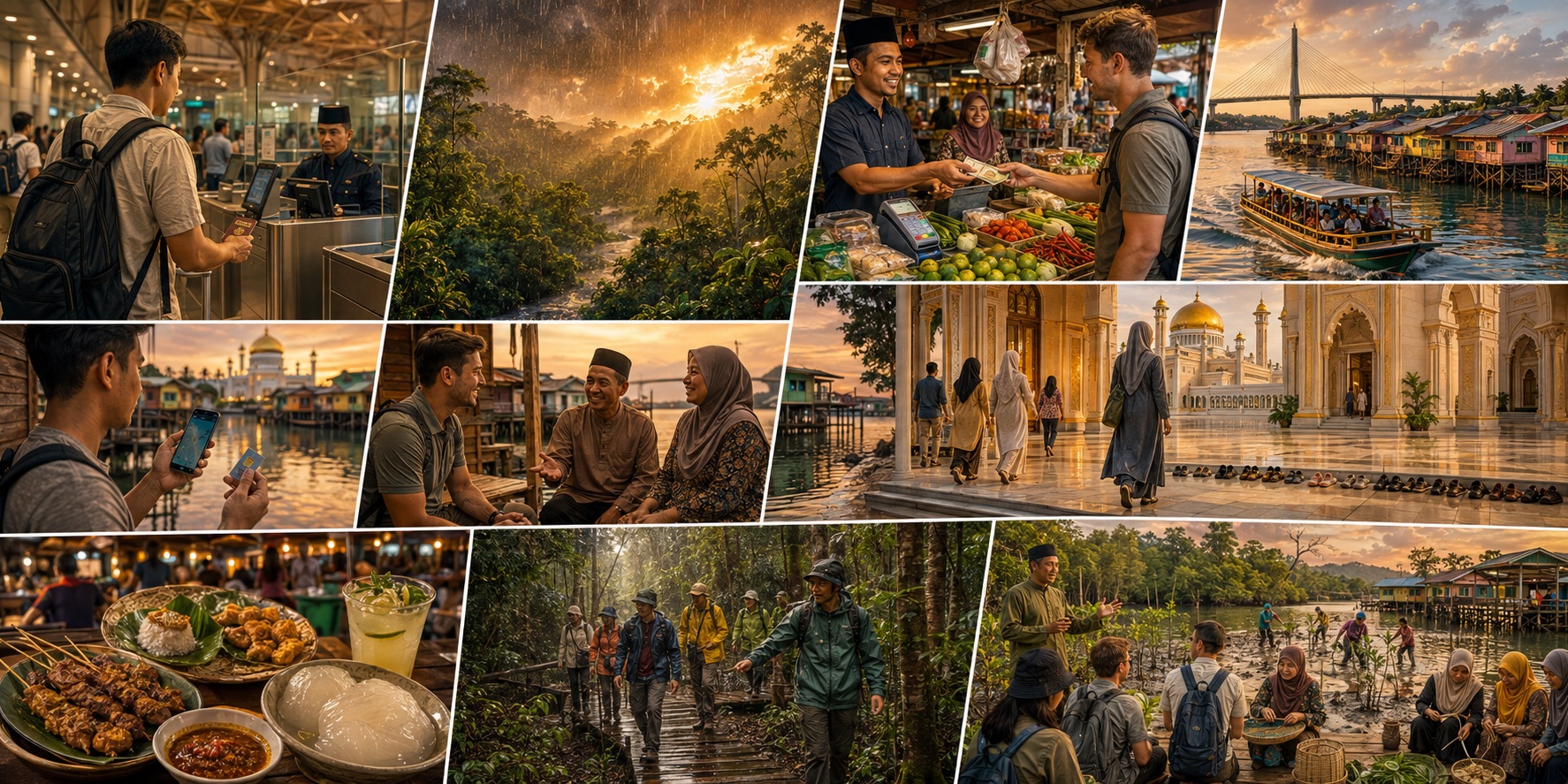 An illustration of Brunei Darussalam beyond the stopover
