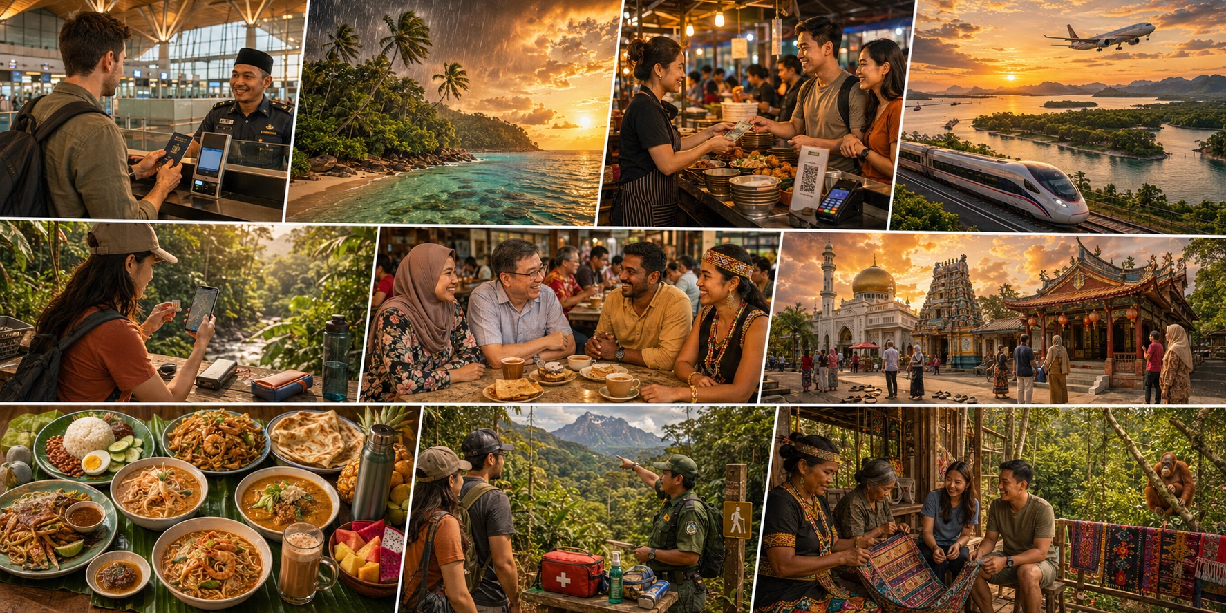 An illustration of Malaysia’s landscapes