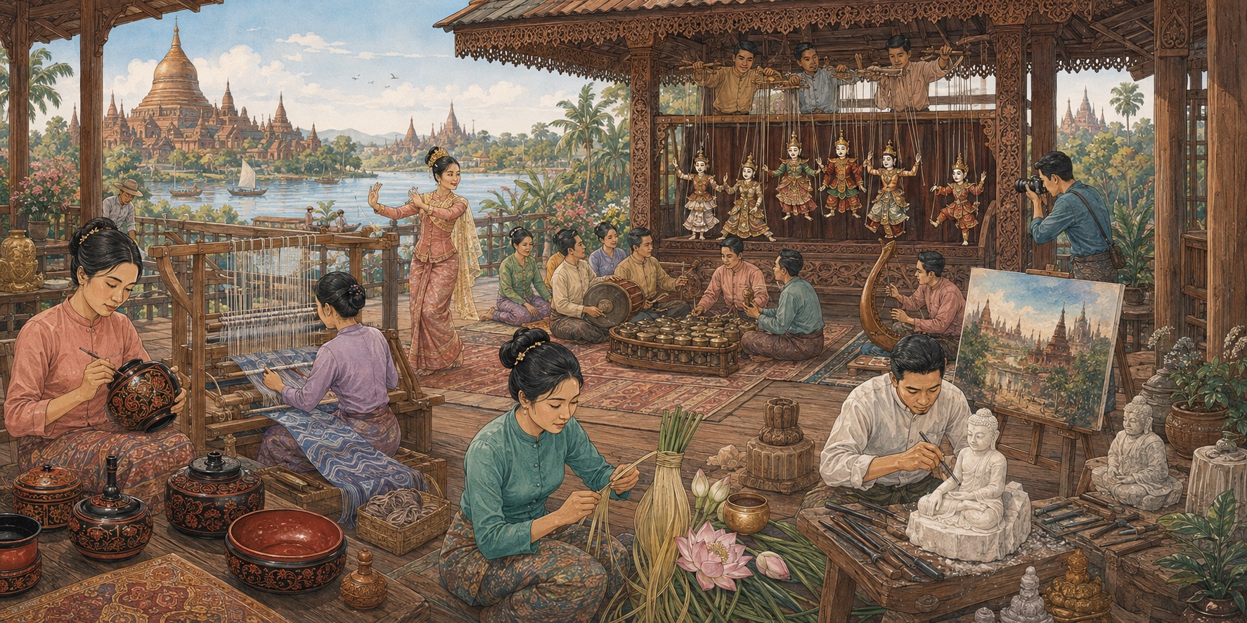 An illustration of Myanmars creative continuum_ancient craft, quiet resilience and new artistic voices.jpeg