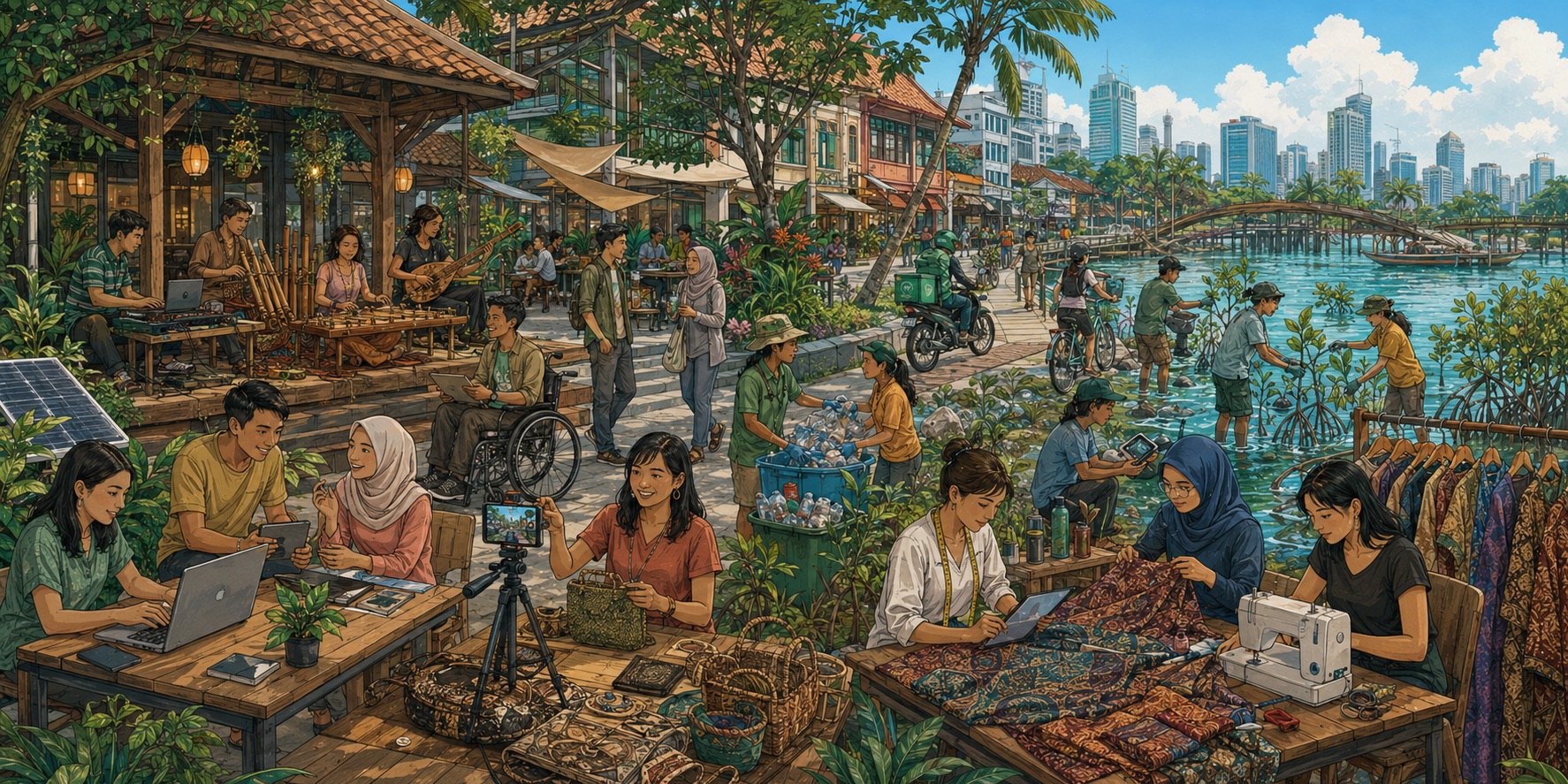 An illustration of Southeast Asias Youth Are Already Building the Next ASEAN