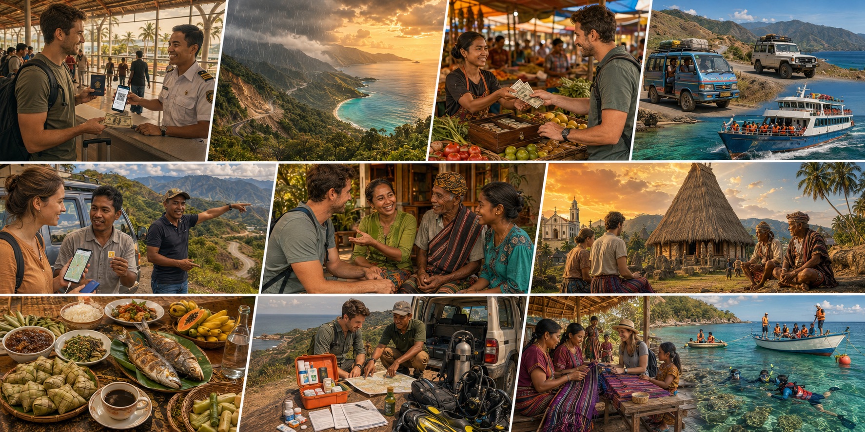 An illustration of Timor-Leste’s coastal landscapes