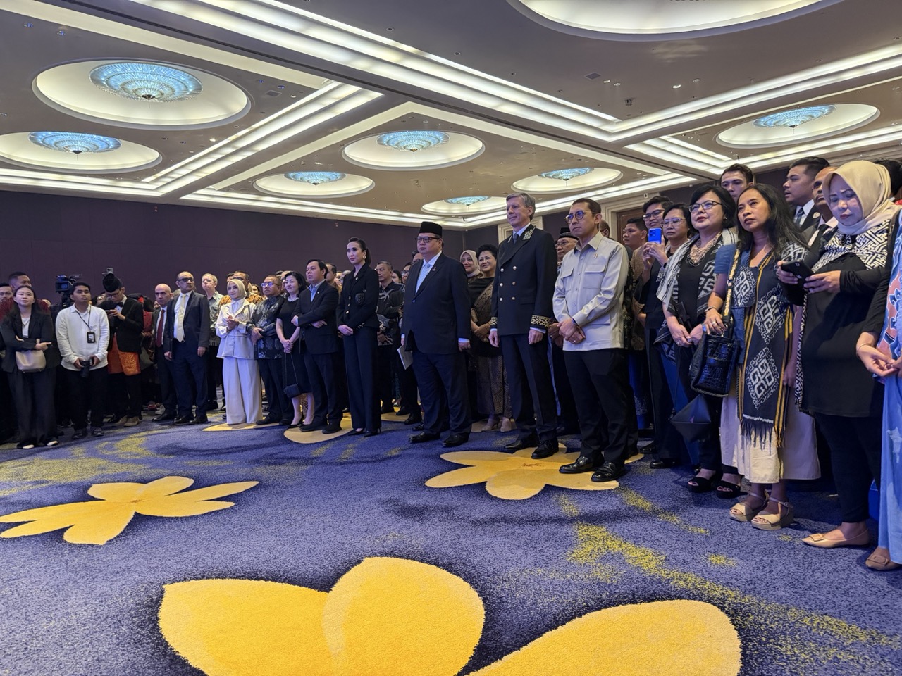 Indonesian ministers listened as Ambassador Sergei Tolchenov delivered his opening remarks, emphasizing Indonesia's importance as one of Russia's key strategic partners in Southeast Asia