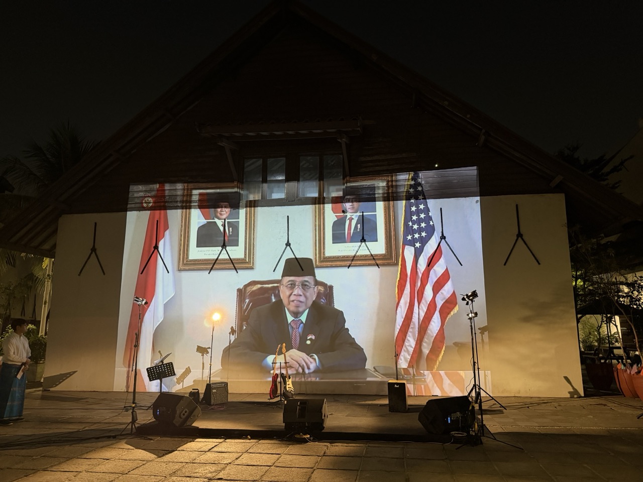 A video message from Ambassador Prof. Dr. Ir. Dwisuryo Indroyono Soesilo highlighted the role of culture, education, and people-to-people ties in strengthening Indonesia–U.S. relations