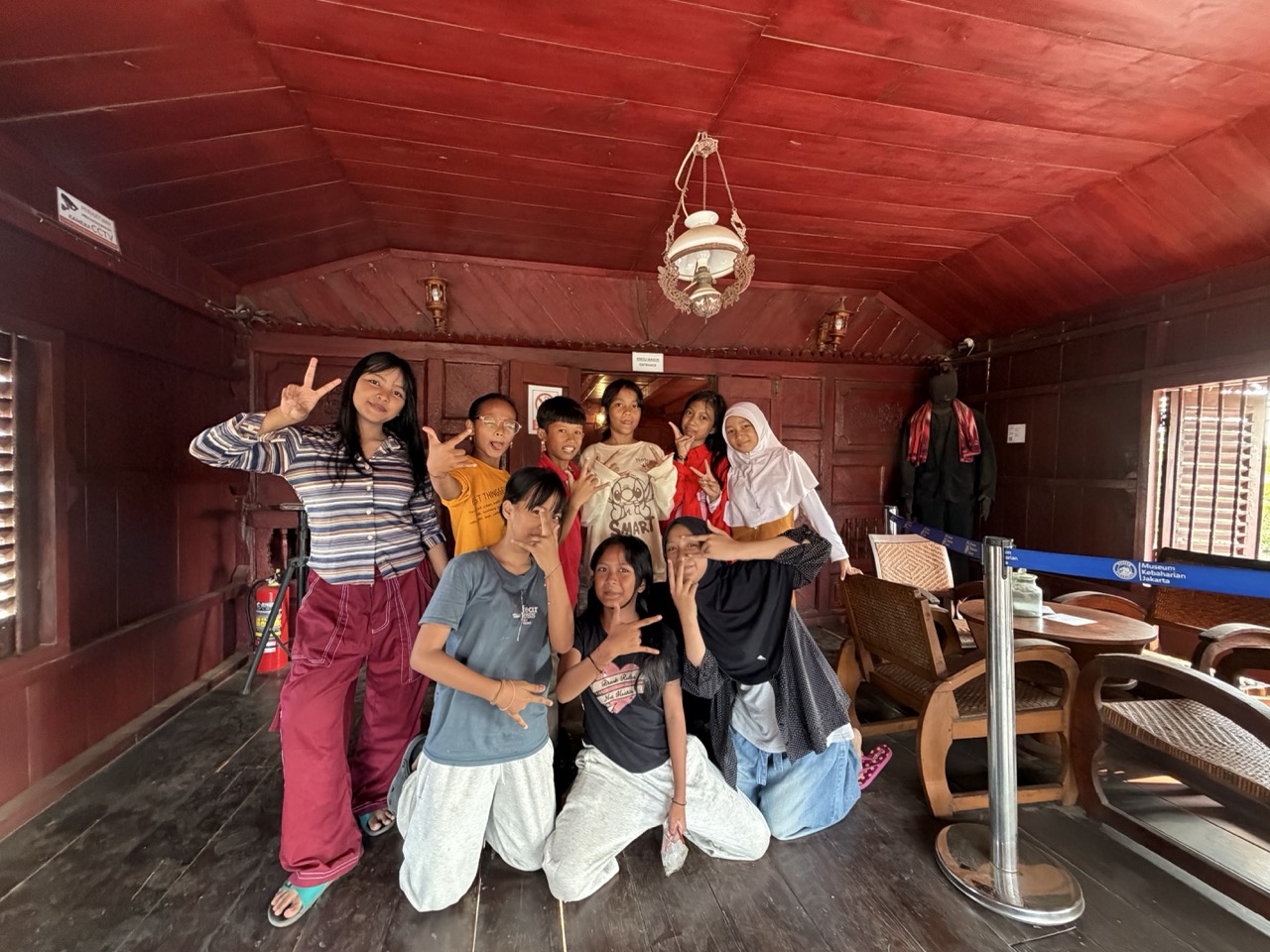 Children explored Rumah Si Pitung during a museum tour celebrating Jakarta’s coastal and Betawi heritage
