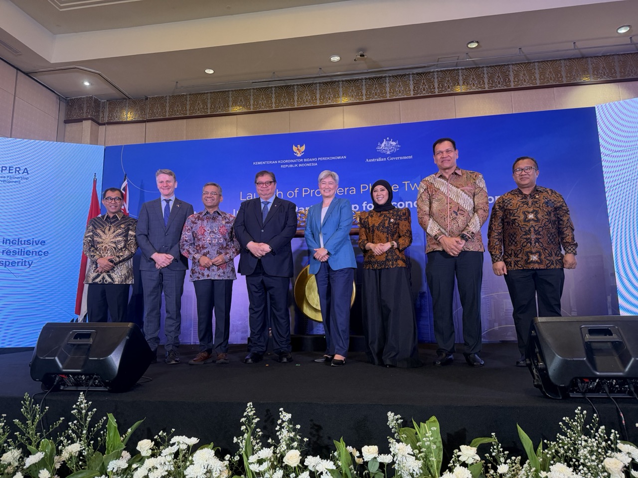 Australian and Indonesian officials gather at the launch of Prospera Phase II in Jakarta, marking a new decade of economic cooperation, October 22, 2026.