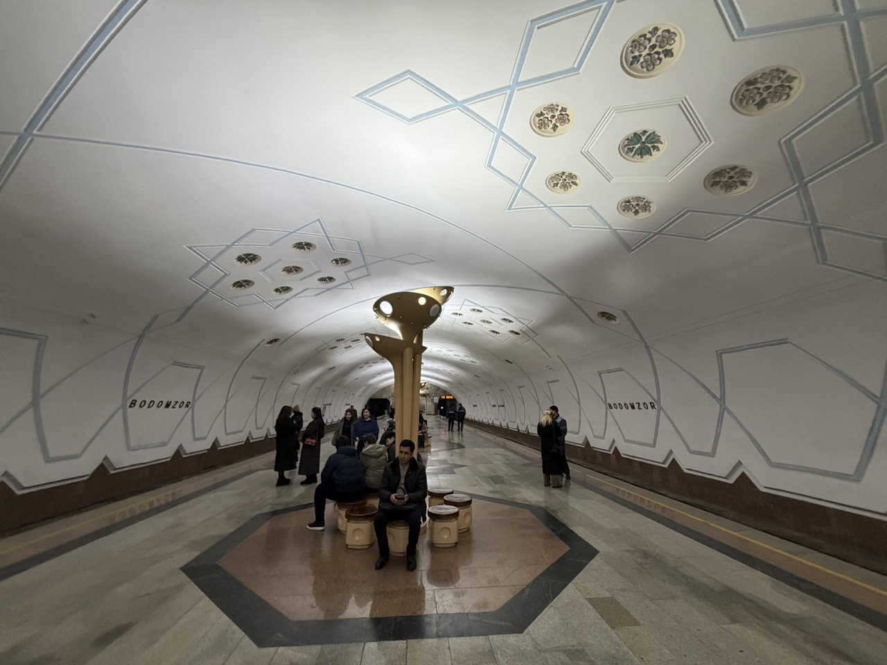 A Metro station in Tashkent