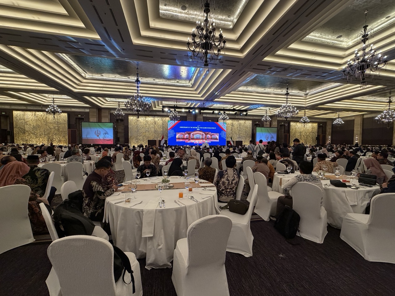 The reception, held at the Grand Ballroom of Hotel Indonesia Kempinski Jakarta