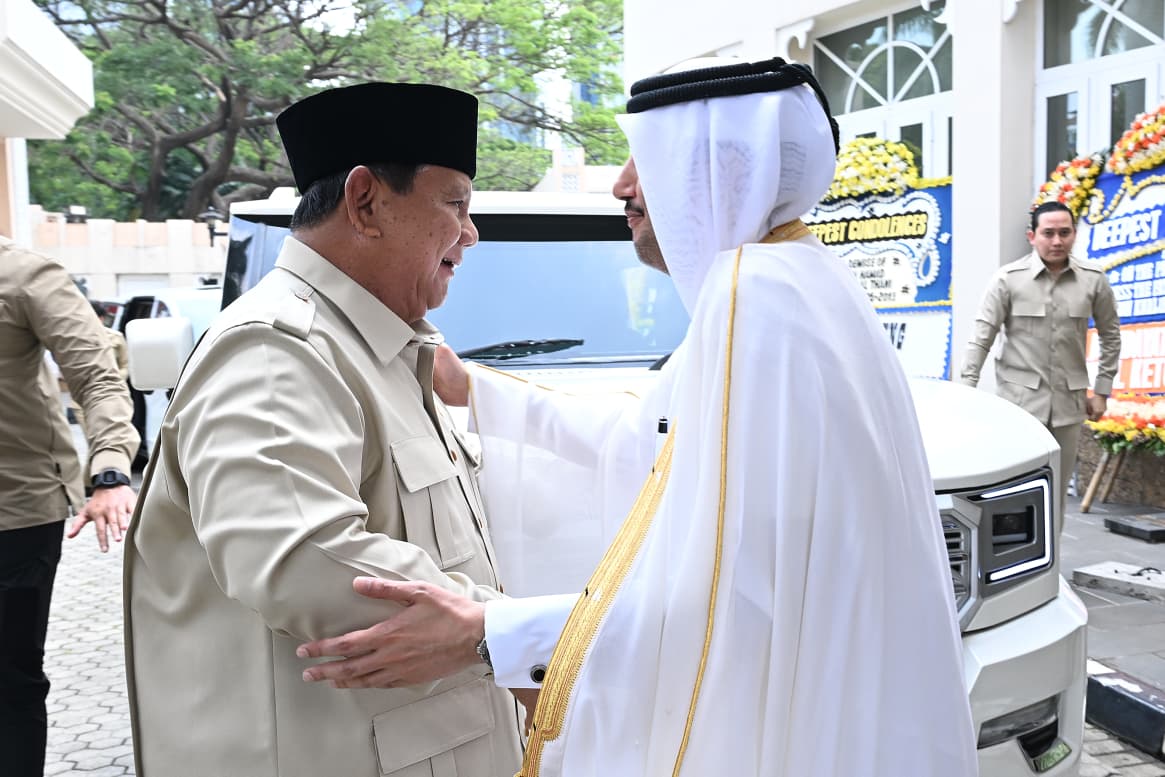 President Prabowo Subianto paid tribute to the late Sheikh Hamad bin Khalifa Al Thani following the former Qatari Emir's passing